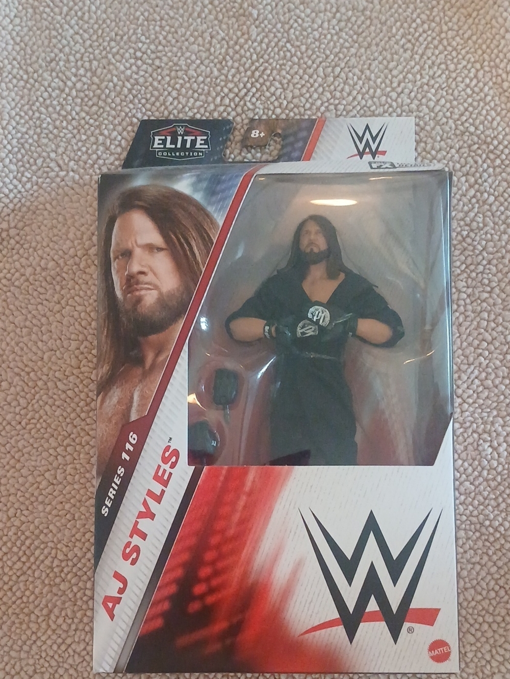 WWE AJ Styles Elite Figure - Black Outfit